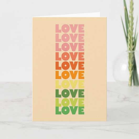 Liefde in elke kleur kaart (Voorkant)