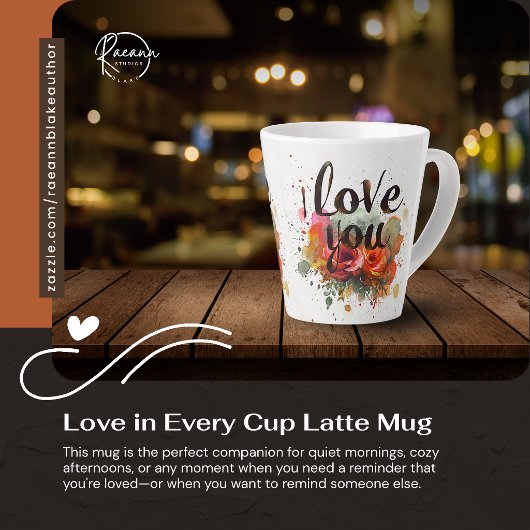 Liefde in elke kop Latte mok