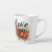 Liefde in elke kop Latte mok (Rechts)