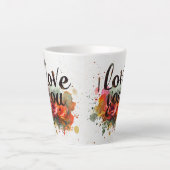 Liefde in elke kop Latte mok (Voorkant)