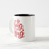 Liefde in elke slok - koppels omhelzen in een Mok (Voorkant links)