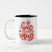 Liefde in elke slok - koppels omhelzen in een Mok (Links)