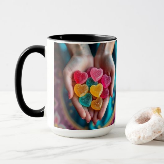 Liefde in elke slok mok (Met donut)