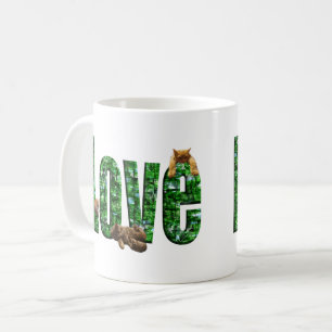 Liefde in elke spin: Kitten spelen op het woord Li Koffiemok