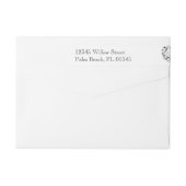 Liefde in elke taal Bruiloft Wrap Around Label (Achterkant)