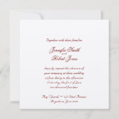 Liefde in elke taal in de uitnodiging tot het rode (Achterkant)