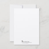 Liefde in elke taal in een rode reactiekaart RSVP kaartje (Achterkant)