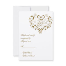 Liefde in elke taal in gouden antwoordkaart