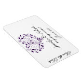 Liefde in elke taal in het Paarse Save the Date Magneet (Rechterzijde)