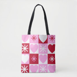 Liefde in elke vierkante Canvas tas