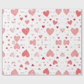 Liefde in elke vouw: Valentijnsdag Wrapping Pape Cadeaupapier (Vlak)