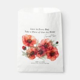 Liefde in Elke Zak Scarlet Petal Serenade  Bedankzakje