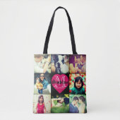 Liefde in foto Collage Unieke Draag Tote Bag (Voorkant)