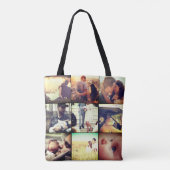 Liefde in foto Collage Unieke Draag Tote Bag (Achterkant)