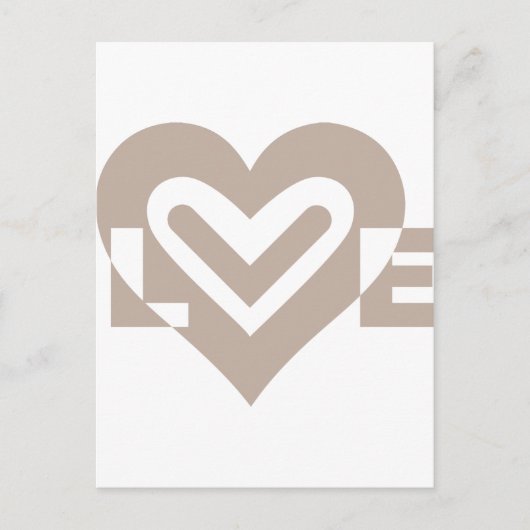 Liefde in grijs briefkaart (Voorkant)