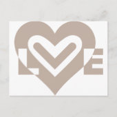 Liefde in grijs briefkaart (Voorkant)
