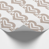 Liefde in grijs cadeaupapier (Hoek)