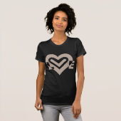 Liefde in grijs t-shirt (Voorkant volledig)