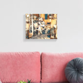 Liefde in haar handen kat canvas afdruk (Insitu (Woonkamer))