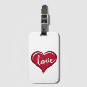 liefde in hart valentijn bagagelabel (Voorkant (verticaal))