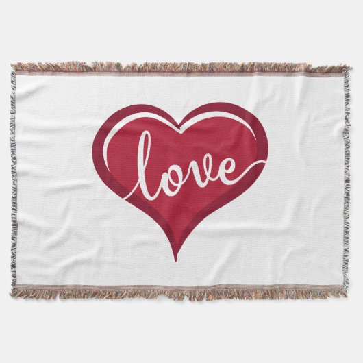 liefde in hart valentijn deken (Voorkant)