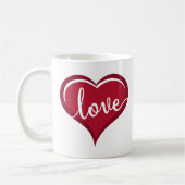 liefde in hart valentijn koffiemok (Links)
