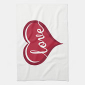 liefde in hart valentijn theedoek (Verticaal)