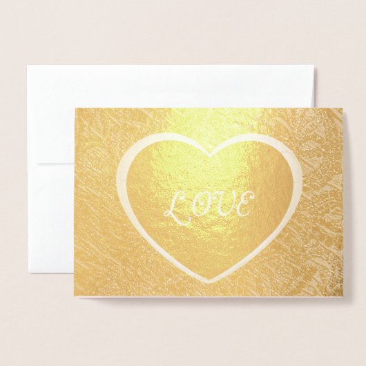 Liefde in het Afbeelding van het Lijst van het Har Folie Kaarten (Voorkant met envelop)