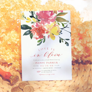 Liefde in het bloem Modern Spring Floral Vrijgezel Kaart