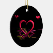 Liefde in het Darkness-Ornament Keramisch Ornament (Rechts)