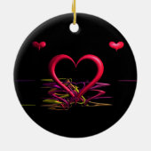 Liefde in het Darkness-Ornament Keramisch Ornament (Achterkant)