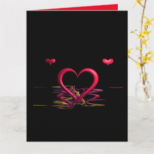 Liefde in het donkere Wenskaart Kaart