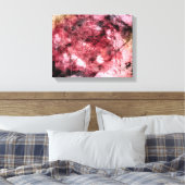 Liefde in het eerste rechte moderne, abstracte des canvas afdruk (Insitu (Slaapkamer))