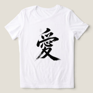 Liefde in het Japans Tri-Blend Shirt