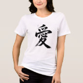 Liefde in het Japans Tri-Blend Shirt (Voorkant)