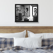 Liefde in het Museum Canvas Afdruk (Insitu (Slaapkamer))