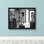 Liefde in het Museum Canvas Afdruk (Insitu (Houten vloer))