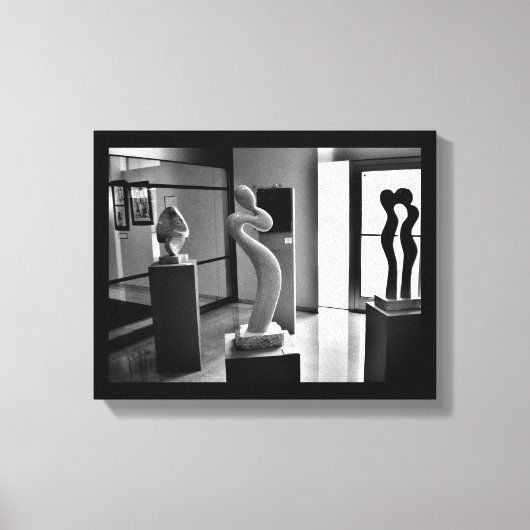 Liefde in het Museum Canvas Afdruk (Voorkant)