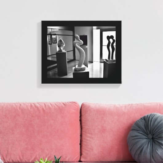 Liefde in het Museum Canvas Afdruk (Insitu (Woonkamer))