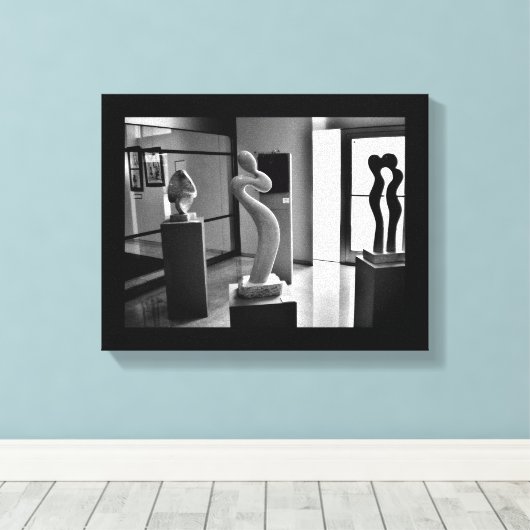 Liefde in het Museum Canvas Afdruk (Insitu (Houten vloer))