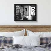 Liefde in het Museum Canvas Afdruk (Insitu (Slaapkamer))