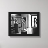 Liefde in het Museum Canvas Afdruk (Voorkant)