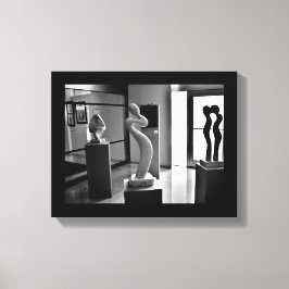 Liefde in het Museum Canvas Afdruk