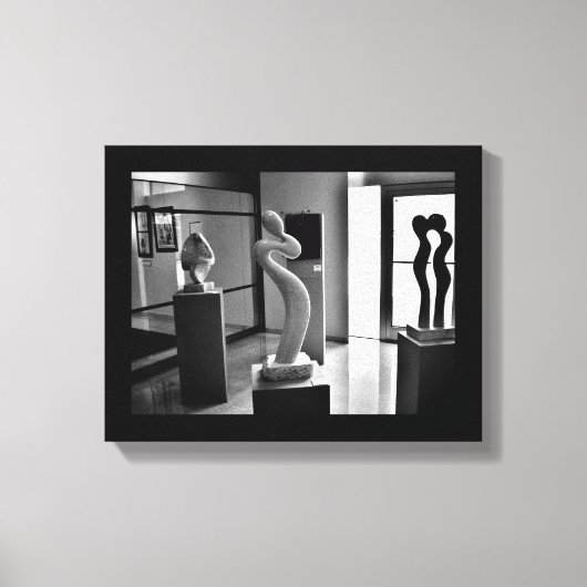 Liefde in het Museum Canvas Afdruk (Voorkant)