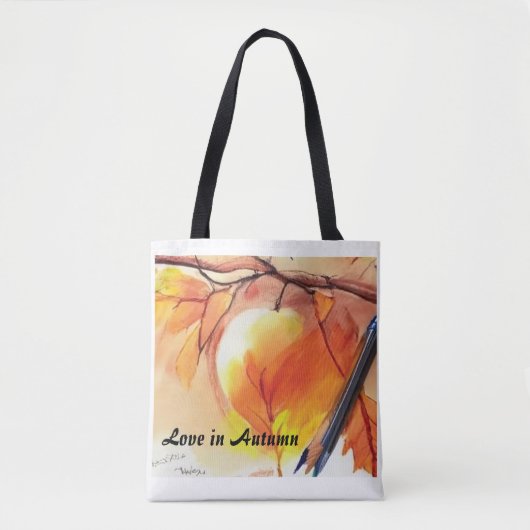 Liefde in het najaar tote bag (Voorkant)