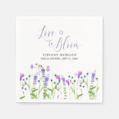 Liefde in het Paarse Vrijgezellenfeest Bloom Wildf Servet (Voorkant)