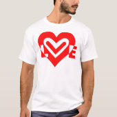 Liefde in het rood t-shirt (Voorkant)