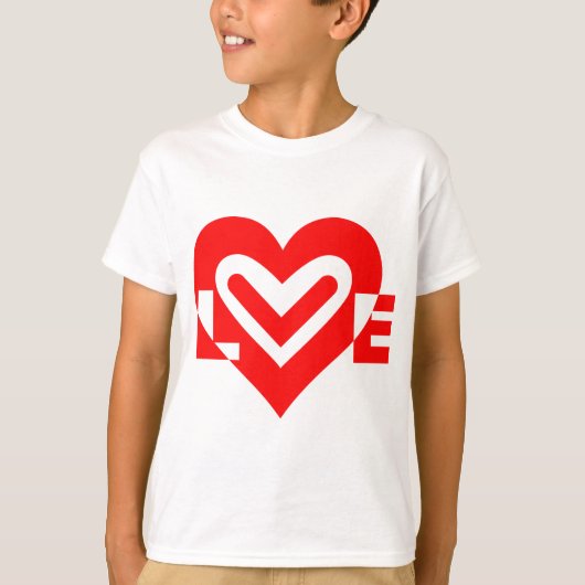 Liefde in het rood t-shirt (Voorkant)