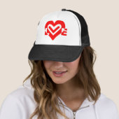 Liefde in het rood trucker pet (In situ)