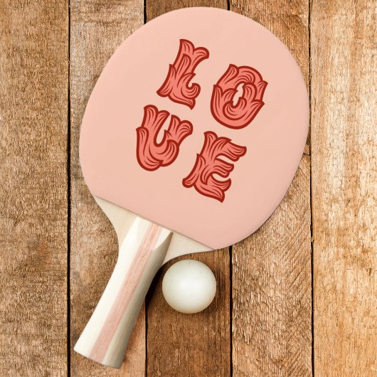 Liefde in het roze tafeltennisbatje